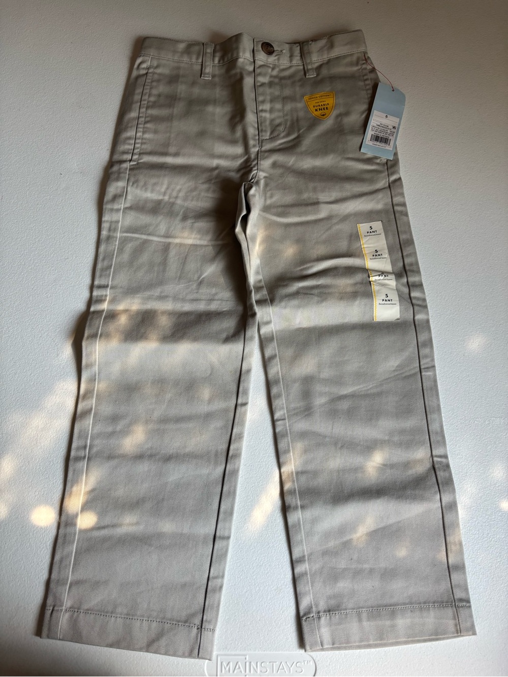 Cat & Jack Khaki Straight-Leg Kids Pants